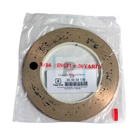 Cinta Cobre/Negro 4,76mm 3/16"