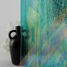 Vidrio Mondoglass Verde-Azul Texturado Iris 96x78cm