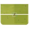 Bullseye Transparente Verde Pino 1241 de 2mm 51x43cm
