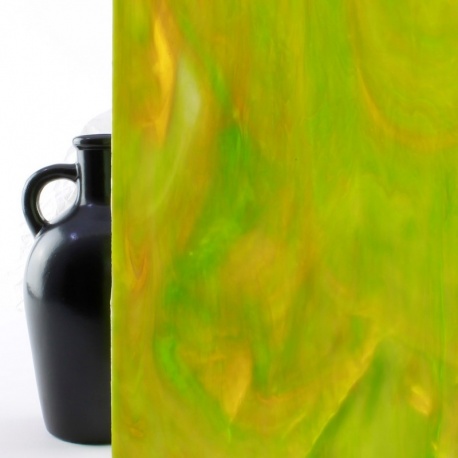 Vidrio Mondoglass Opalescente Verde Lima 39x24cm
