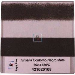 Grisalla Contorno Negro Mate 100 gr.