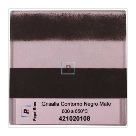 Grisalla Contorno Negro Mate 100 gr.