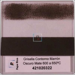 Grisalla Marron Oscuro Mate 100 gr.