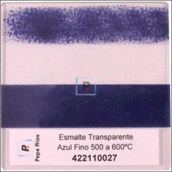 Esmalte Transparente Azul Fino 550ºC 100 gr.
