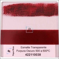 Esmalte Transparente Purpura Oscuro 550ºC 100 gr.