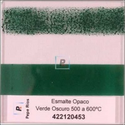 Esmalte Opaco Verde Oscuro 550ºC 100 gr.